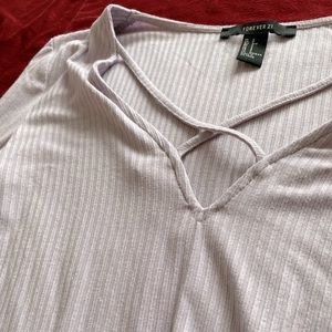 Criss cross front crop